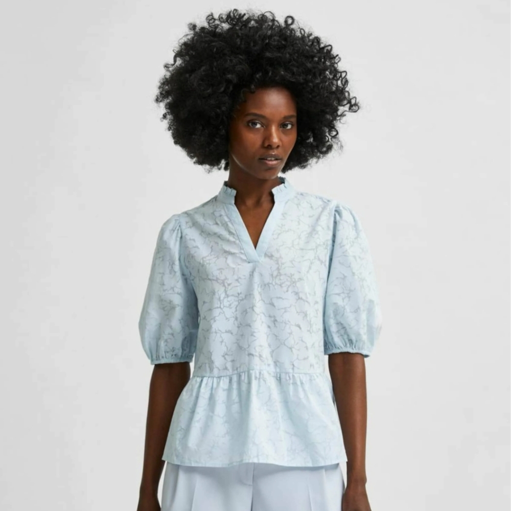 Selected Femme Puff Sleeve Blouse